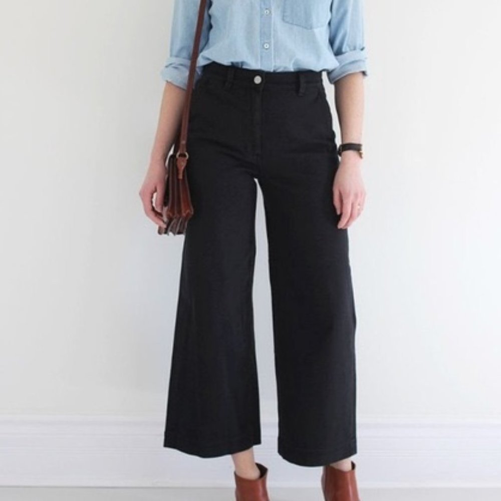 Everlane Wide Leg Crop Pant Size 8